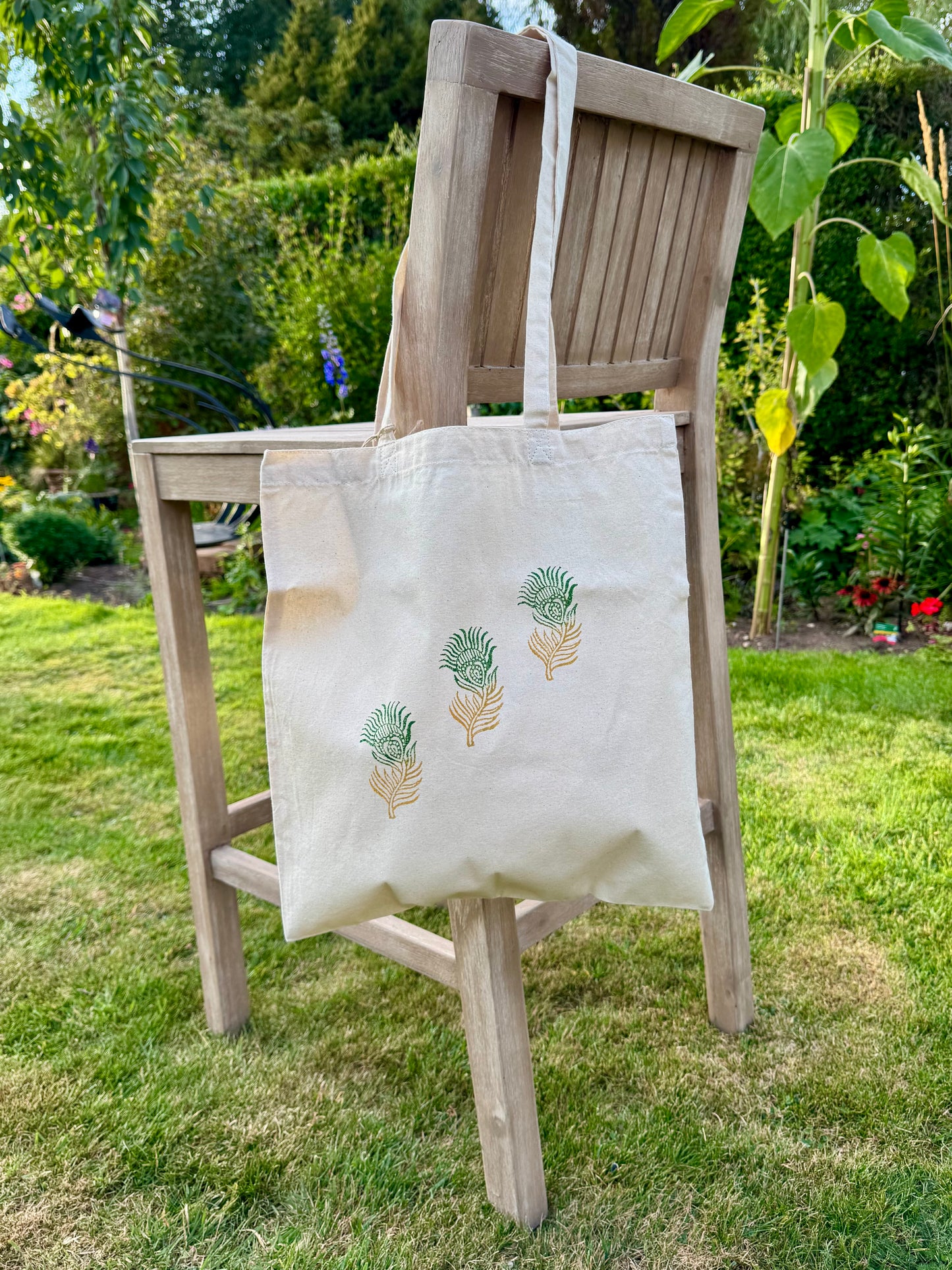 Peacock Feather Tote Bag