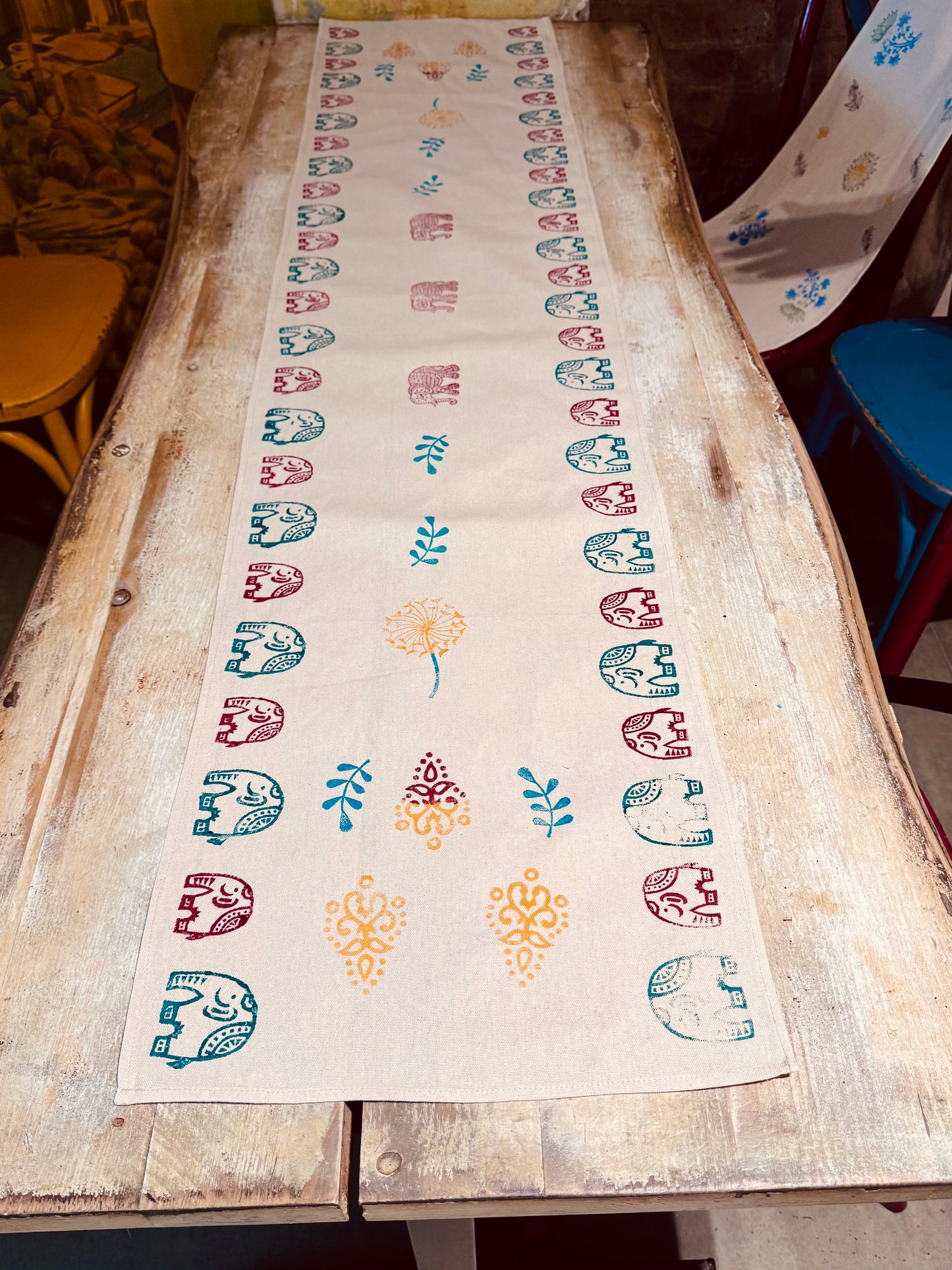 Indian Block Printing Workshop - Create Hand-block-Printed textiles - Saturday 11th July 2026- 10.30 AM  - 1 PM in Ludlow