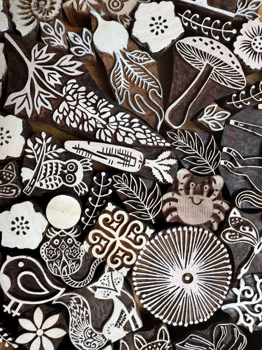 Indian Block printing Workshop - Create Hand-printed Textiles - Saturday 13th September 10.30am - 13.00pm in Gloucester GL3 3LX